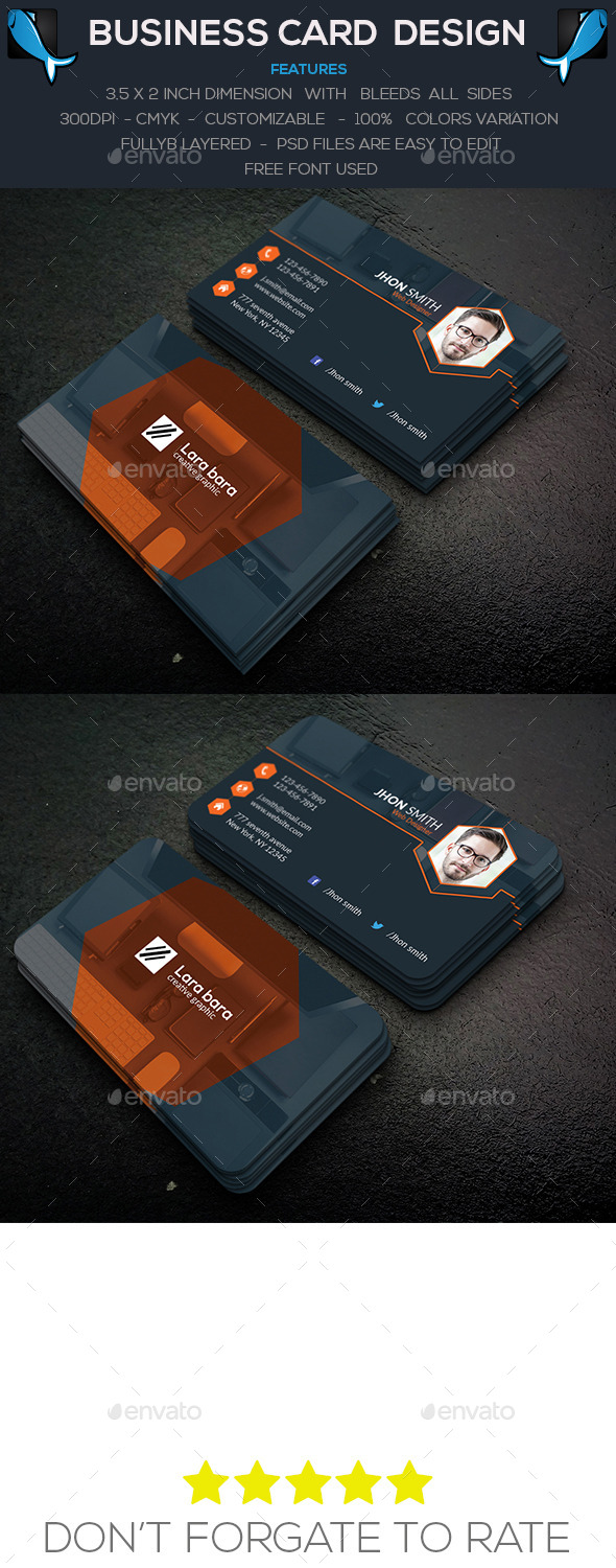 Corporate Business Card - Business Cards Print Templates