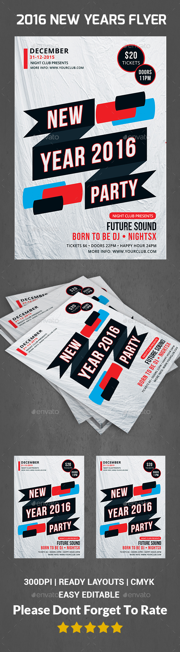 New Year Flyer - Events Flyers