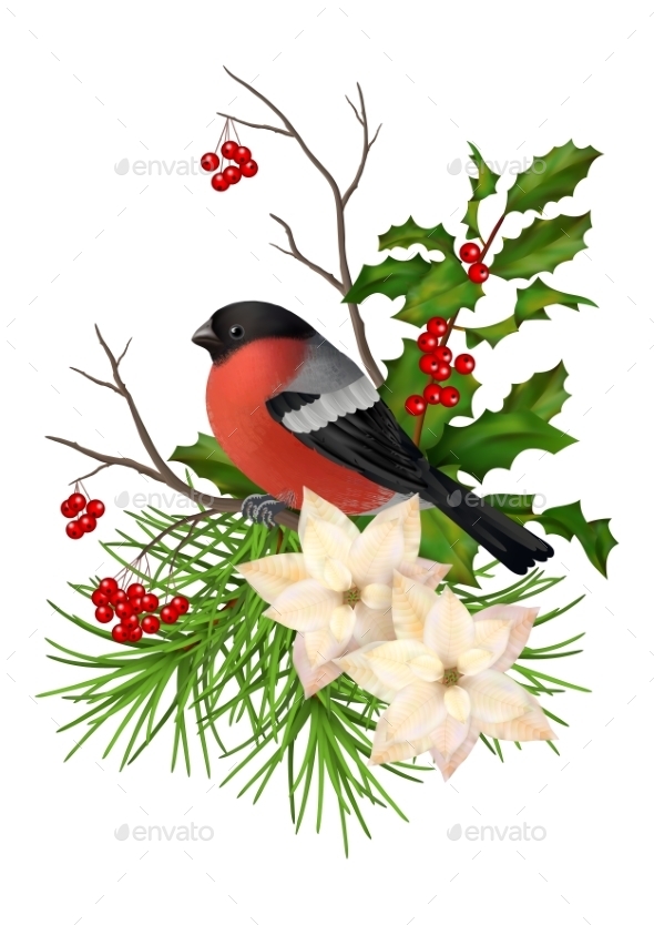 Christmas Vector Decorative Composition - Christmas Seasons/Holidays