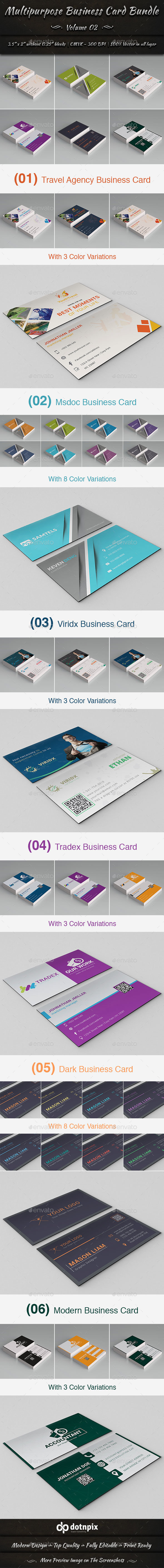 Multipurpose Business Card Bundle | Volume 2 - Corporate Business Cards