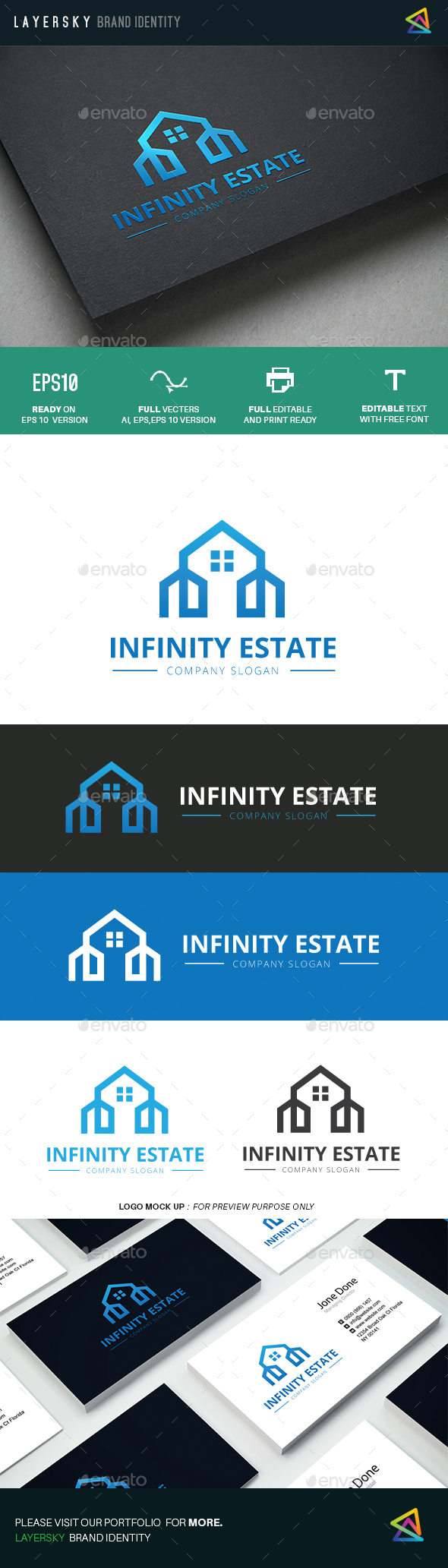 Infinity Real Estate - Buildings Logo Templates