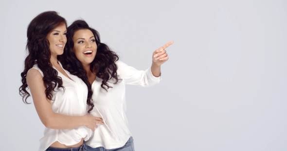 Two Vivacious Happy Lady Friends alt