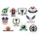 Sporting Emblems, Icons And Symbols