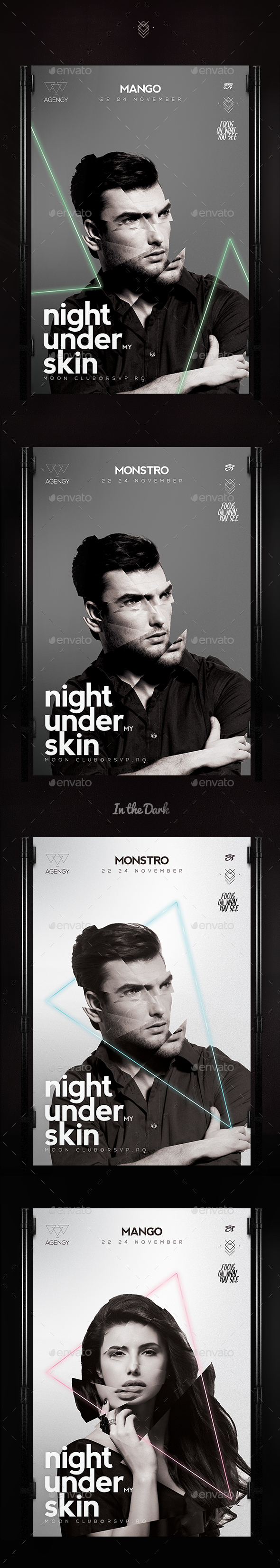 Under my Skin Poster - Clubs & Parties Events