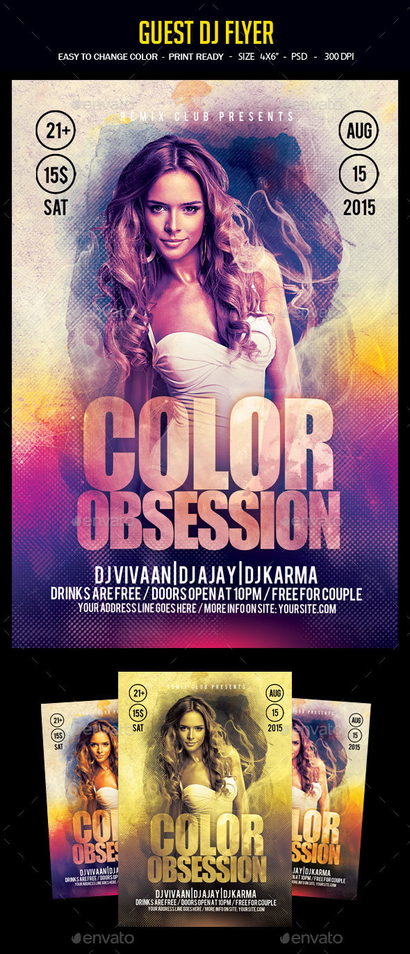 Guest Dj Party Flyer - Clubs & Parties Events