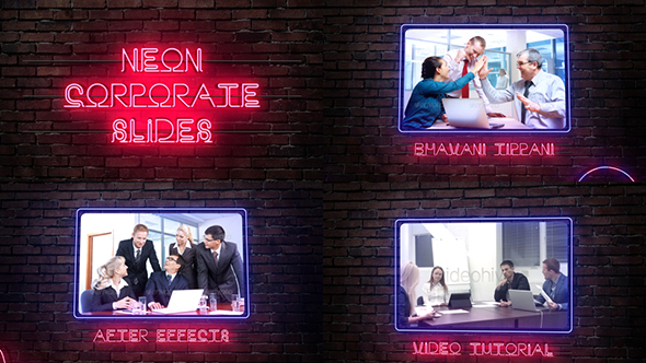 Neon Corporate Slides - VideoHive 13553538