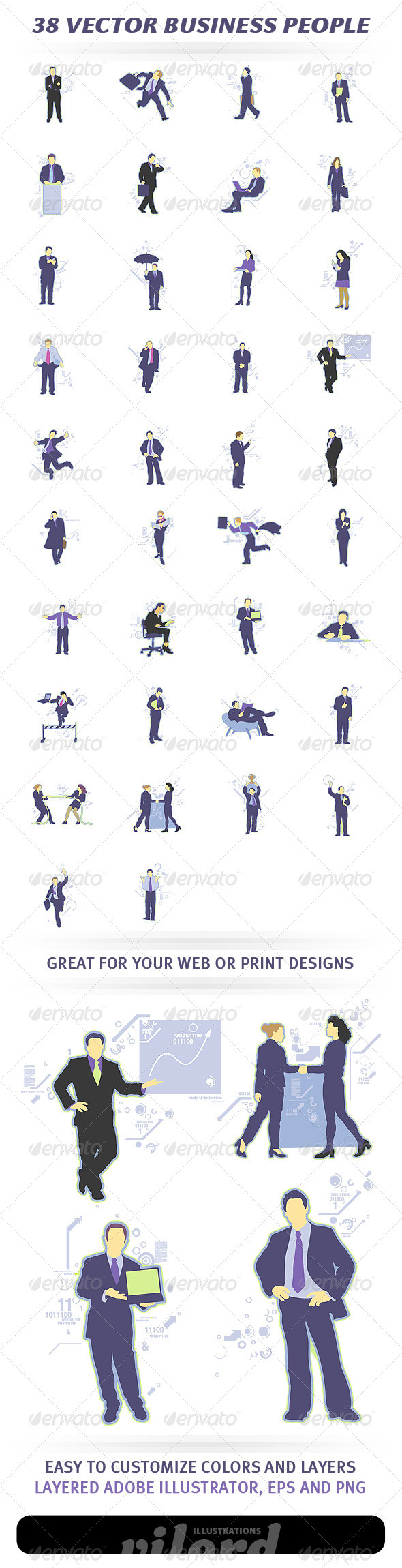 38 Vector Business People - People Characters