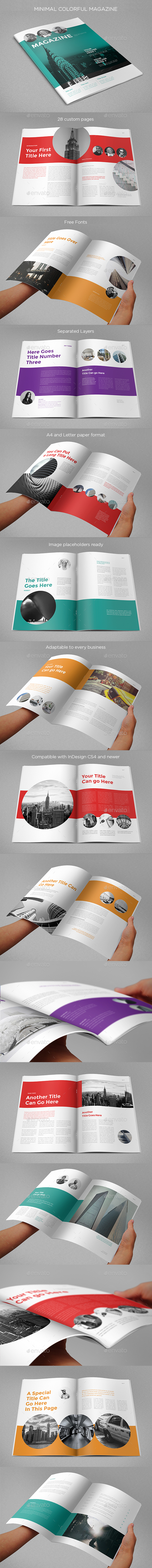 Minimal Colorful Magazine - Magazines Print Templates