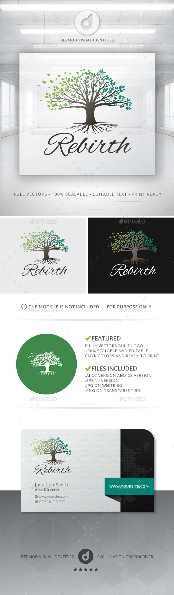 Rebirth Logo - Nature Logo Templates