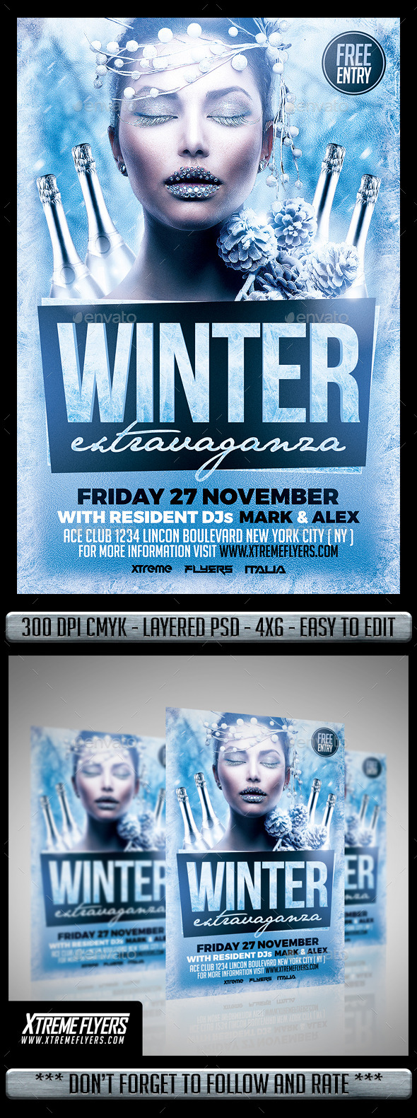 Winter Party Flyer - Clubs & Parties Events
