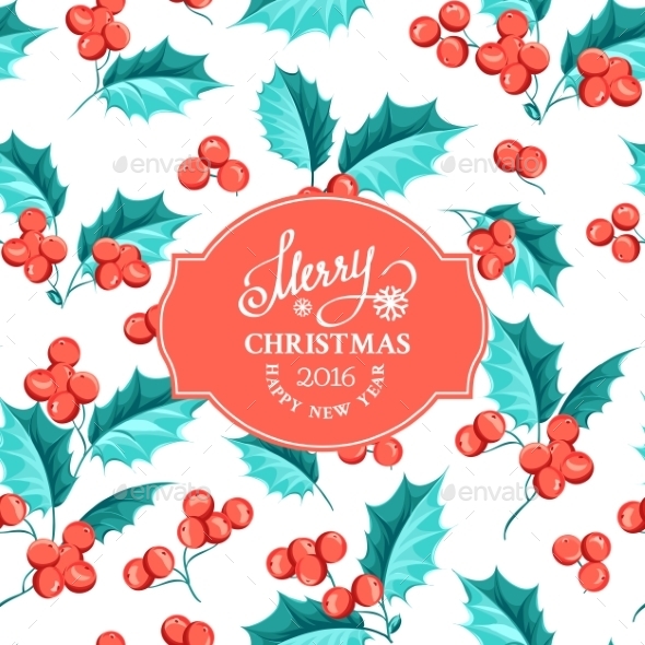 Mistletoe Holiday Card. - Decorative Symbols Decorative