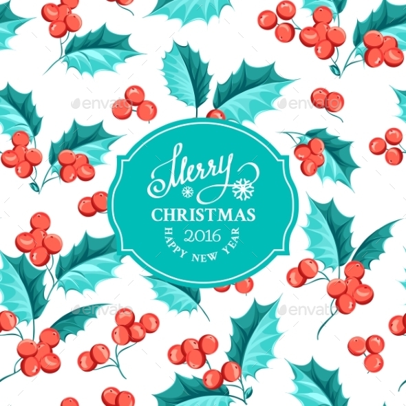 Mistletoe Holiday Card. - Decorative Symbols Decorative