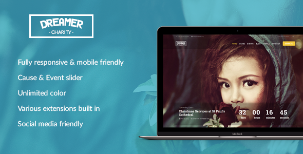 Dreamer - Multipurpose Charity Joomla Template - Charity Nonprofit