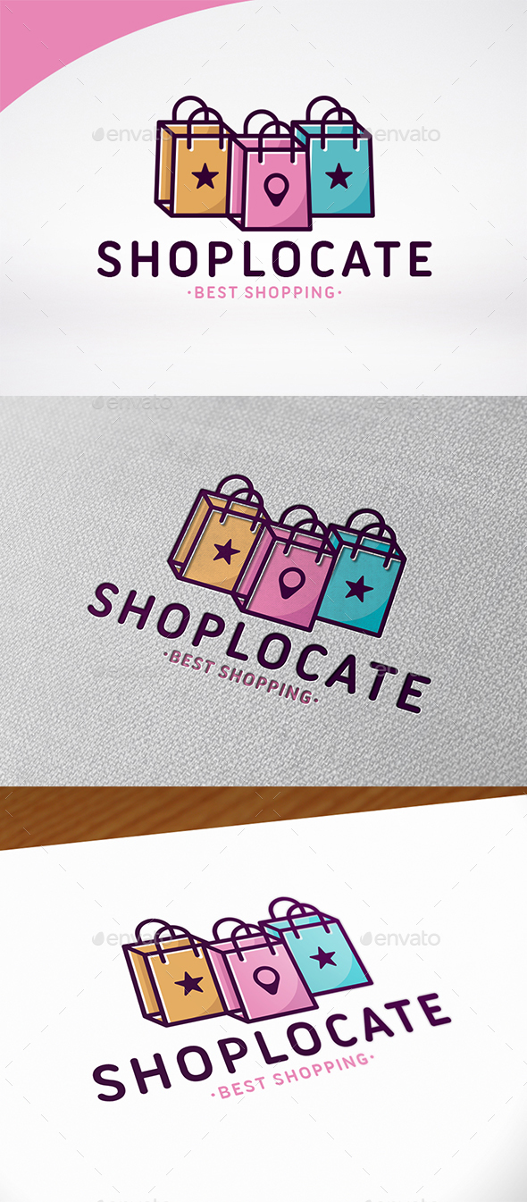 Shopping Locator Logo Template - Symbols Logo Templates