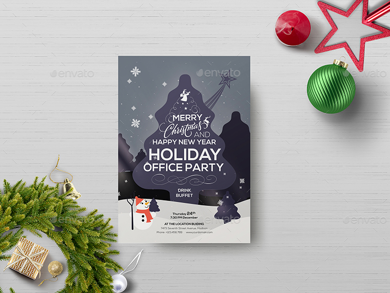 holiday party flyer