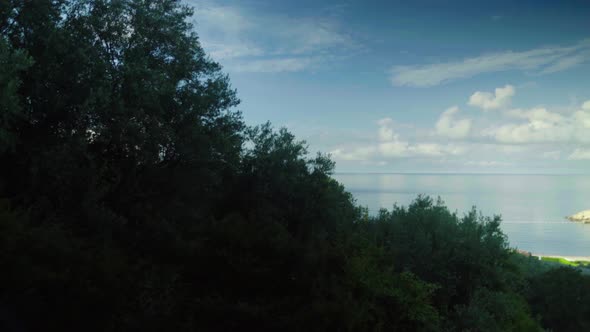 Sveti Stefan Is a Tourist Town By the Sea. Montenegro. Day alt