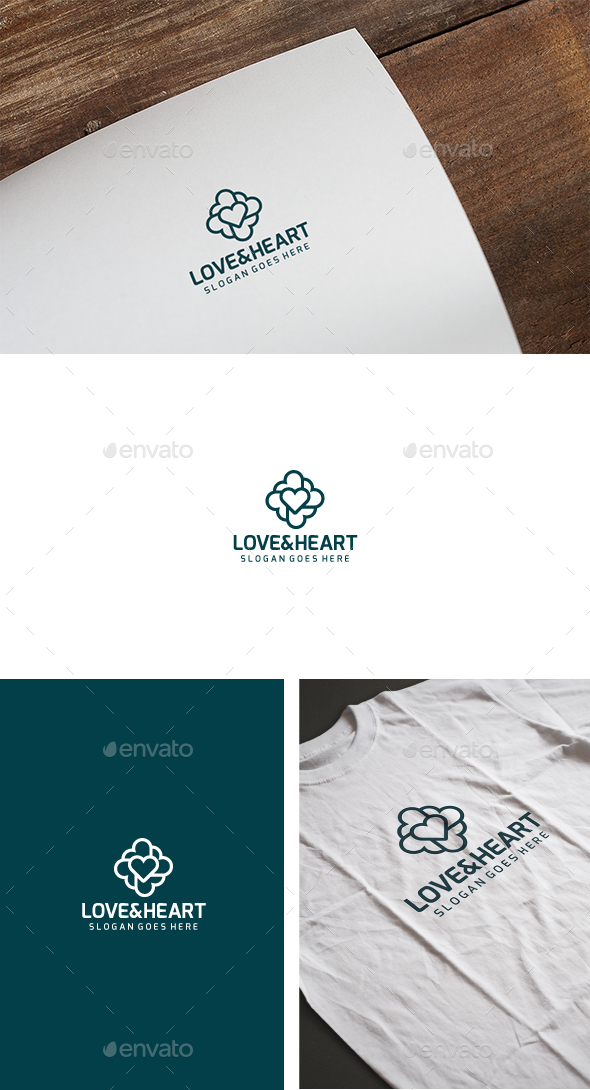 Love Heart Logo - Symbols Logo Templates