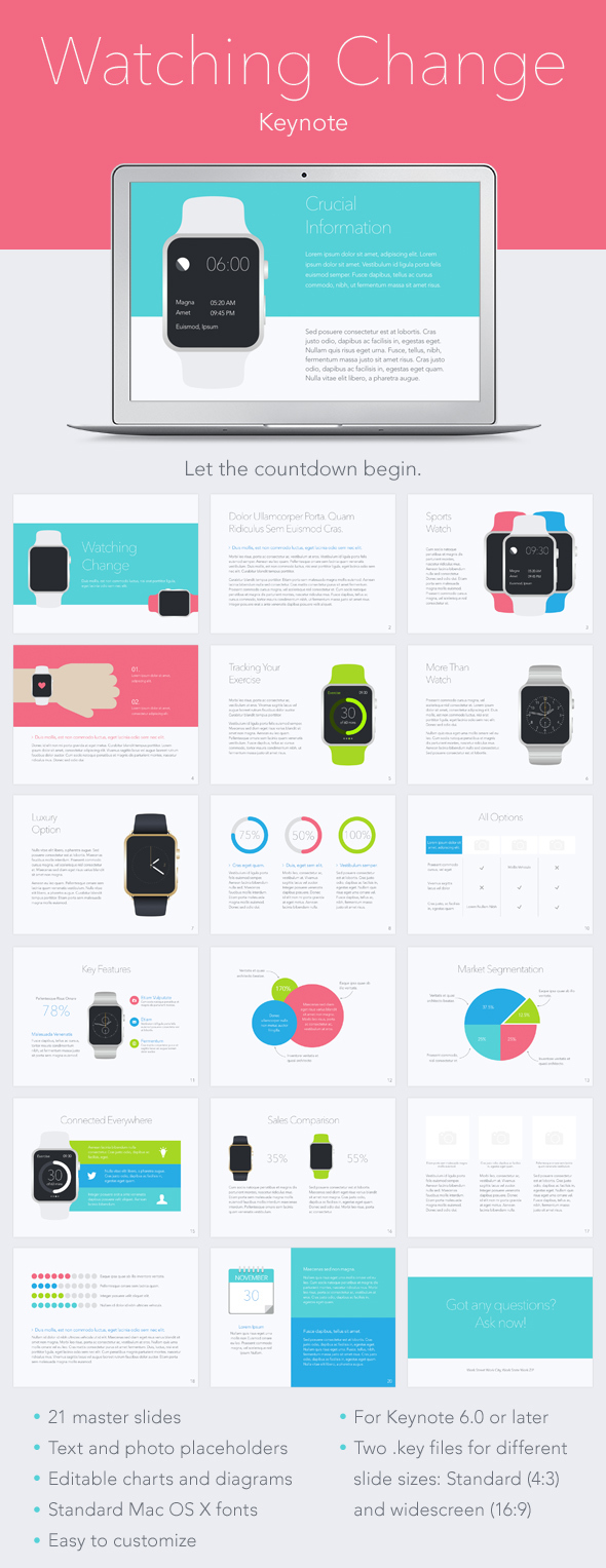Watching Change Keynote Template - Presentation Templates