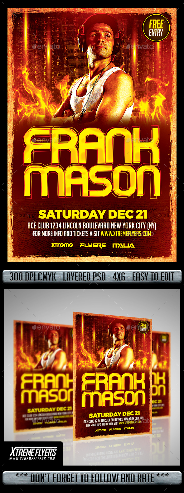 DJ Flyer - Clubs & Parties Events