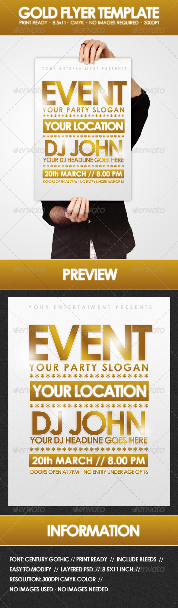 Gold - Flyer Template