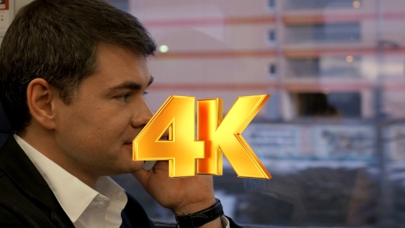 Businessman Talking On The Phone On The Way alt