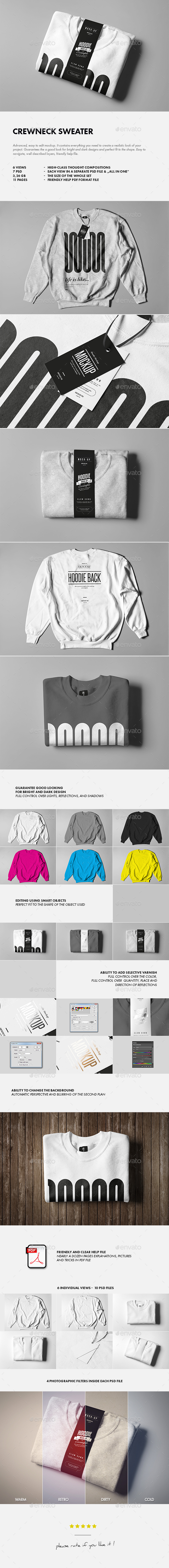 Crewneck Sweater Mock-up - T-shirts Apparel