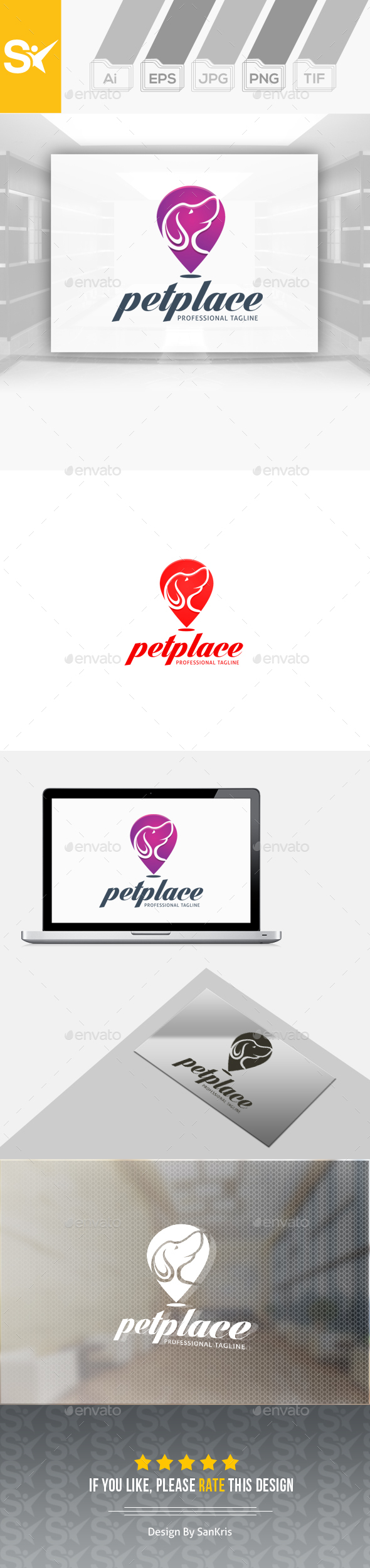 Pet Place Logo - Animals Logo Templates