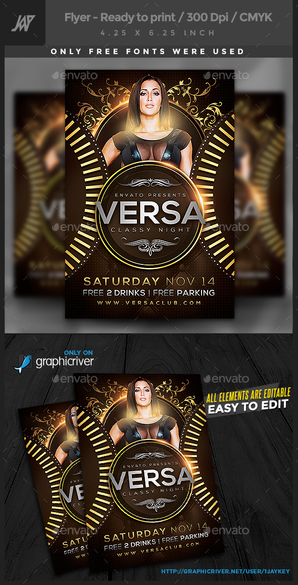 Versa Classy Party Flyer - Clubs & Parties Events