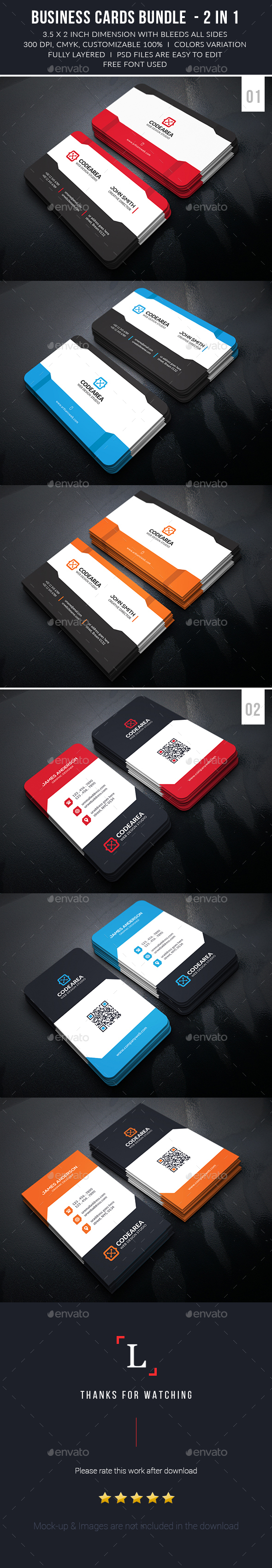 Business Cards Bundle - Business Cards Print Templates
