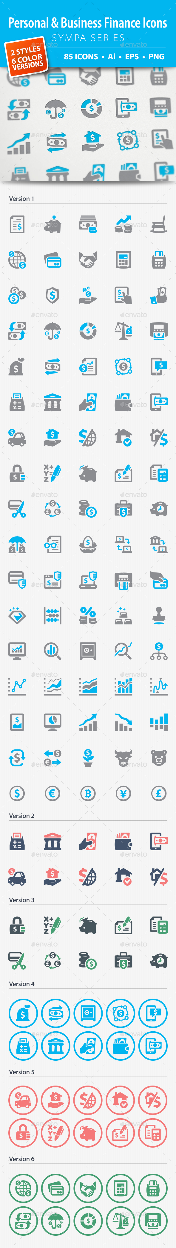 Personal & Business Finance Icons - Sympa Series - Business Icons