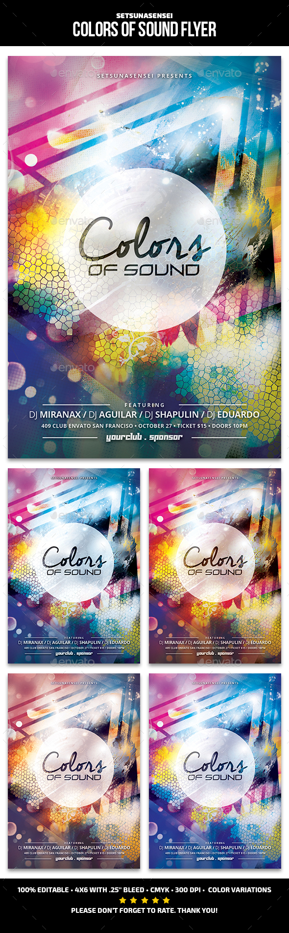 Colors of Sound Flyer - Clubs & Parties Events