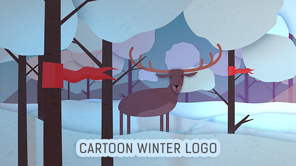 Cartoon Winter Logo Reveal