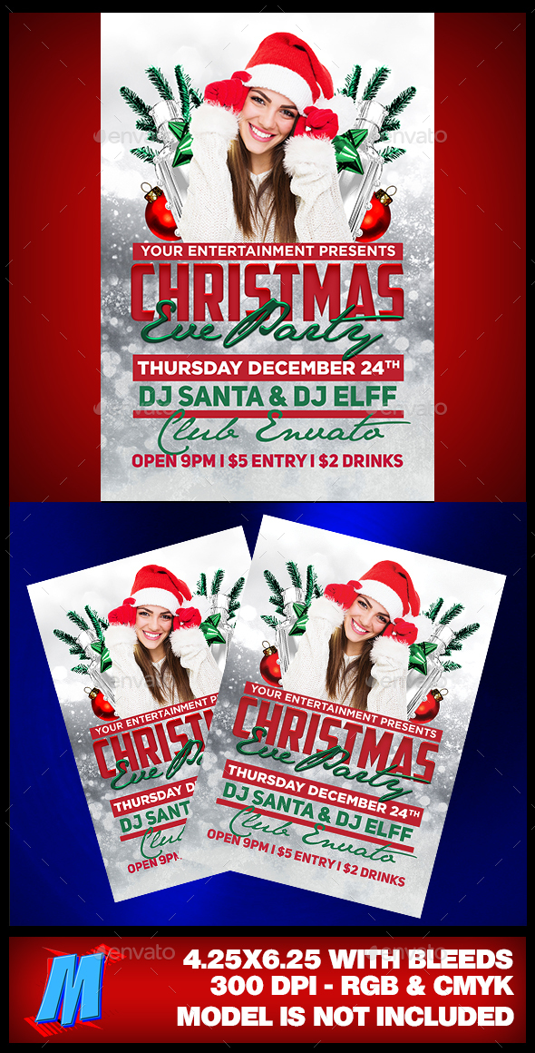Christmas Party Flyer Template - Clubs & Parties Events