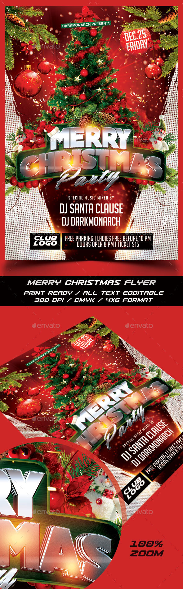 Merry Xmas Party Flyer - Holidays Events