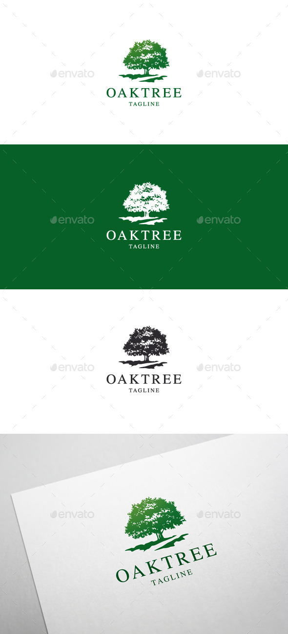 Oak Tree Logo - Nature Logo Templates