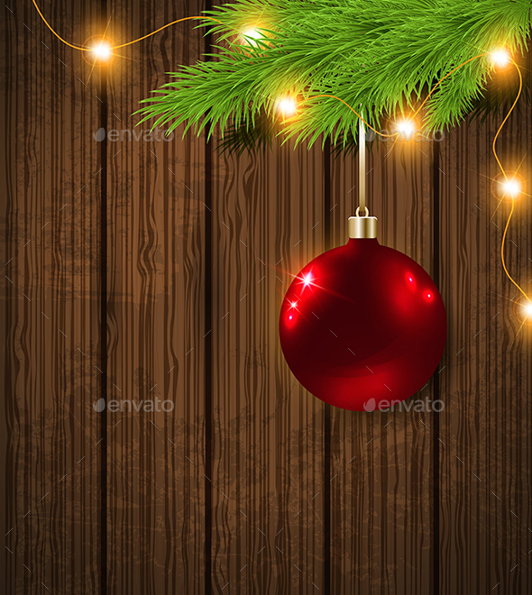 Red Decoration and Garland - Christmas Seasons/Holidays