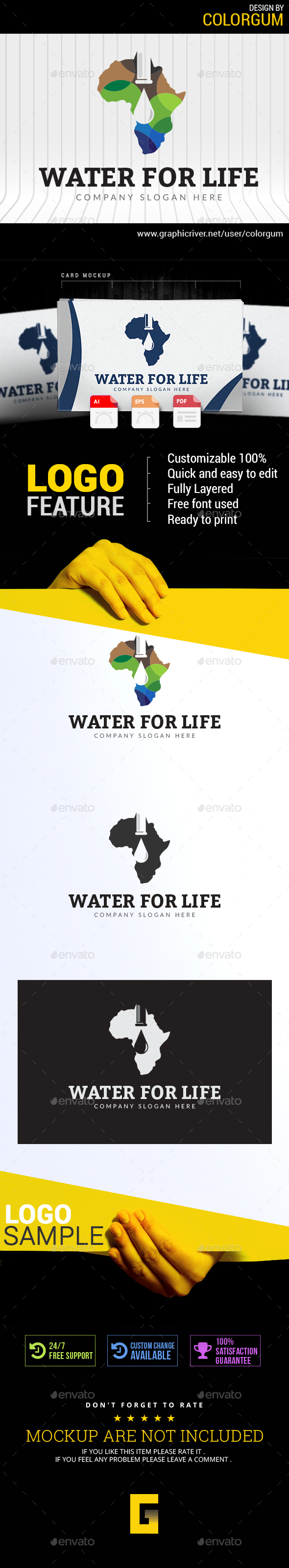 Water For Life - Logo Templates