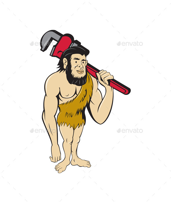 Neanderthal CaveMan Plumber - People Characters