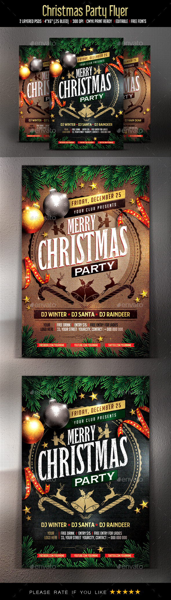Christmas Party Flyer - Events Flyers