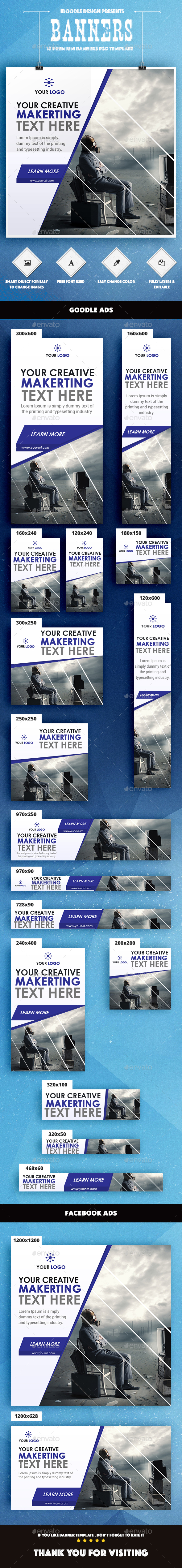 Multipurpose Banner Ad - Banners & Ads Web Elements