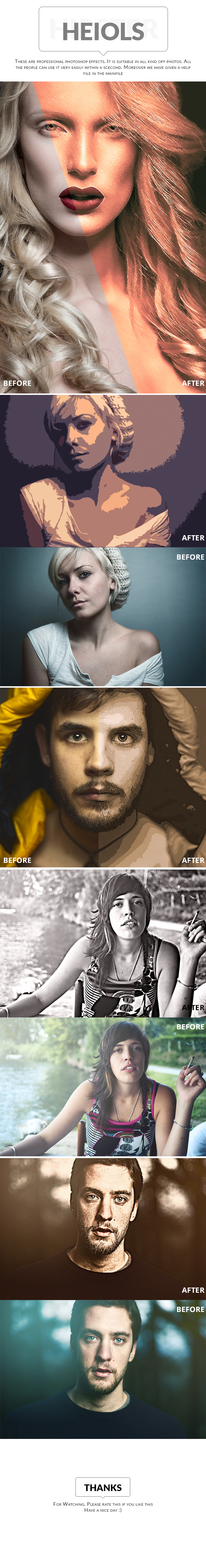 Heiols - Photo Effects Actions