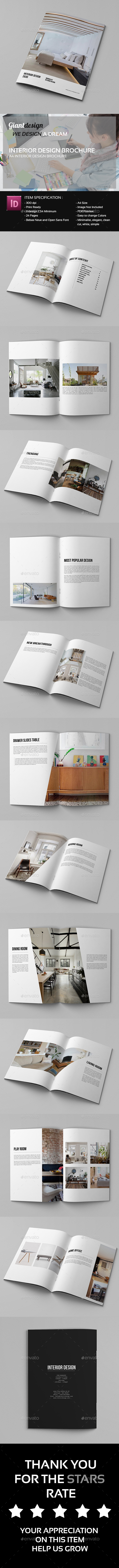 A4 - Interior Design Brochure Catalog - Corporate Brochures