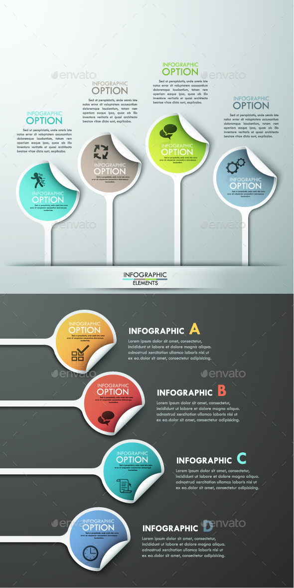 Modern Infographic Options Template - Infographics