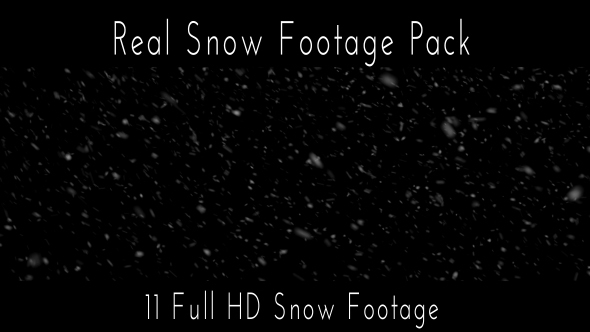 Snow Footage Pack