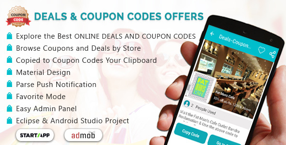 Deals & Coupon Codes Offers with Material Design - CodeCanyon Item for Sale