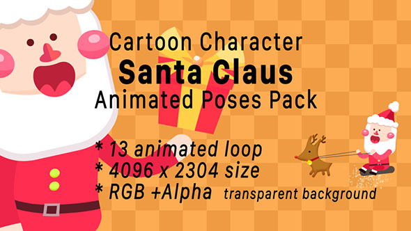 Videohive Cartoon Santa Claus Character Poses Animation Pack 13388436 Videohive Cartoon Santa Claus Character Poses Animation Pack 13388436