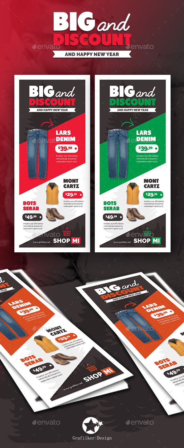 Shopping Roll-Up Templates - Signage Print Templates