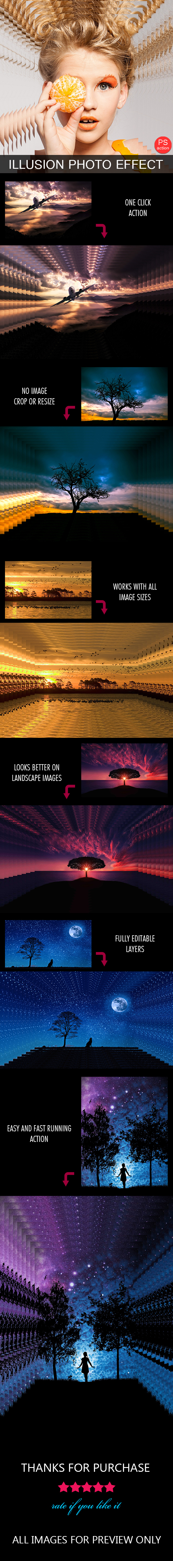 Illusion Design Photo Effect - Photo Effects Actions