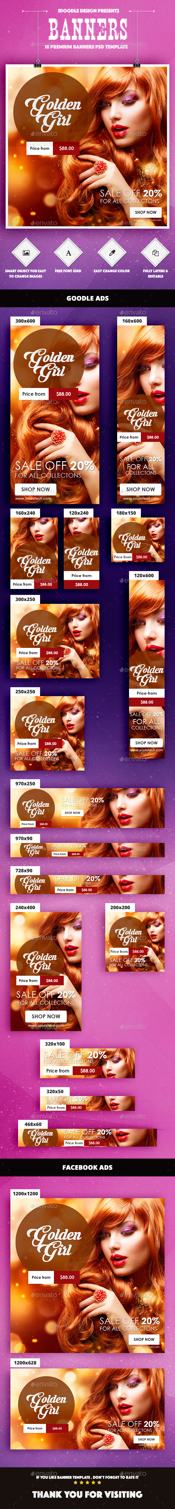 Fashion Banner Ad - Banners & Ads Web Elements