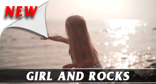Girl And Rocks